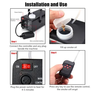 Professional Smoke Fog Machine 600W Heavy Duty Compact and High Capacity. For Discos, Parties. NEW