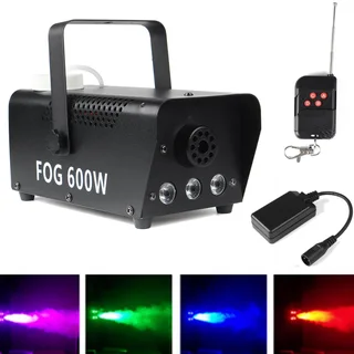 Professional LED Smoke Fogger Machine 600W Heavy Duty Compact High Capacity. Has RGB LEDs. Brand NEW