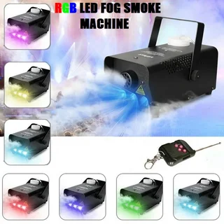 Professional LED Smoke Fogger Machine 600W Heavy Duty Compact High Capacity. Has RGB LEDs. Brand NEW