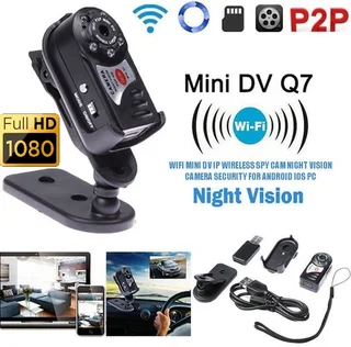 WiFi Miniature Hidden Spy Camera Portable NVR WiFi Q7 P2P Miniature Spy DVR Camera. Brand New Items,