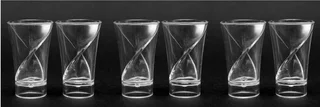 Plastic Twister Shot Cups, Spiral Cocktail Shot Cups. Ultimate Party Gig Items In 6-Packs. Brand New