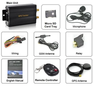 GSM/GPRS/GPS/SMS Vehicle Real-Time Tracking System with Remote Control, Support TF Card and more.NEW