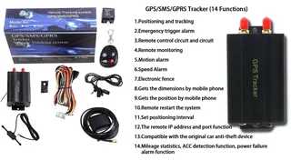 GSM/GPRS/GPS/SMS Vehicle Real-Time Tracking System with Remote Control, Support TF Card and more.NEW