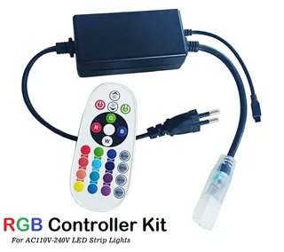 MultiColour RGB LED Controller Plus IR Remote for 220V LED Strip Light Wireless.15A. Brand New Items