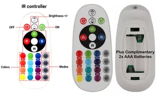 MultiColour RGB LED Controller Plus IR Remote for 220V LED Strip Light Wireless.15A. Brand New Items