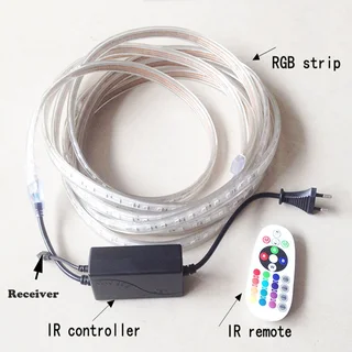 MultiColour RGB LED Controller Plus IR Remote for 220V LED Strip Light Wireless.15A. Brand New Items