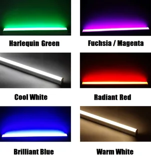 T5 Integrated LED Tube Lights 2ft and 4ft  in Assorted Colours. Turnkey Products, Ready To Use. NEW.