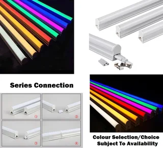 T5 Integrated LED Tube Lights 2ft and 4ft  in Assorted Colours. Turnkey Products, Ready To Use. NEW.