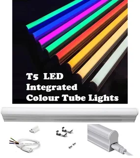 T5 Integrated LED Tube Lights 2ft and 4ft  in Assorted Colours. Turnkey Products, Ready To Use. NEW.