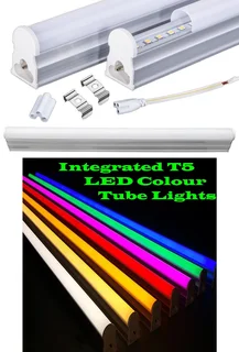 T5 Integrated LED Tube Lights 2ft and 4ft  in Assorted Colours. Turnkey Products, Ready To Use. NEW.