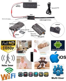 Wearable WiFi Mini Spy Camera HD Video Recorder with Motion Sensor Plus Much More. Brand New Product