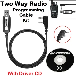 USB Programming Cable plus CD For Two-Way Walkie Talkie Radios / Transceivers. Brand New Products.