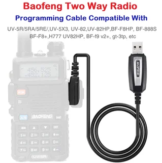 USB Programming Cable plus CD For Two-Way Walkie Talkie Radios / Transceivers. Brand New Products.