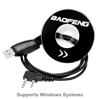 USB Programming Cable plus CD For Two-Way Walkie Talkie Radios / Transceivers. Brand New Products.