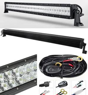 240W 4D and 5D NEW GENERATION LED Light Bar and Wire Harness Kit LED Auto Work Spot Search Light Bar