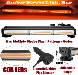 LED Double Sided Strobe Flash Warning Light Bar Amber Orange Yellow Light Colour. Brand New Products