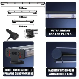 LED Double Sided Strobe Flash Warning Light Bar Cool White Light Colour. Brand New Products