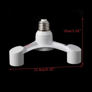 3-In-1 Light Bulbs Socket Splitter Converter Adapter &amp; Lamp Holder E27 to 3x E27 Brand New Items