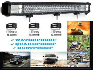 468W LED Tri-Row 7D Reflector Light Bar with Combo Cool White Beam. Very Bright. Brand New Products.