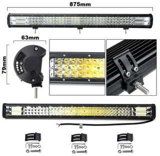 468W LED Tri-Row 7D Reflector Light Bar with Combo Cool White Beam. Very Bright. Brand New Products.
