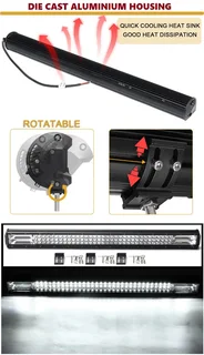 468W LED Tri-Row 7D Reflector Light Bar with Combo Cool White Beam. Very Bright. Brand New Products.
