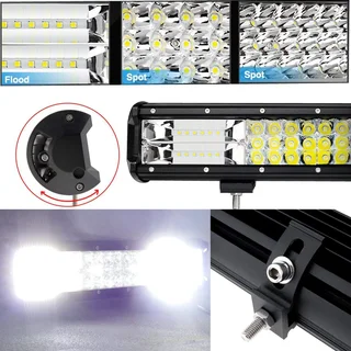 468W LED Tri-Row 7D Reflector Light Bar with Combo Cool White Beam. Very Bright. Brand New Products.