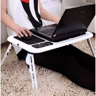 Laptop Stand E-Table. Foldable, Adjustable, Portable, Sleek with Cooling Fans. Brand New Products.