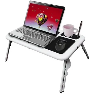 Laptop Stand E-Table. Foldable, Adjustable, Portable, Sleek with Cooling Fans. Brand New Products.