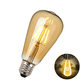 Unique and Novelty LED Light Bulbs. Filament LED Vintage ST64 Design. Warm White. Brand New Products