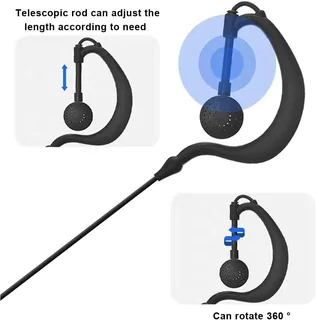 Earpiece Headset (Singles) PTT for Two-Way Walkie Talkie Radios, Transceivers. Brand New Products.