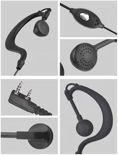 Earpiece Headset (Singles) PTT for Two-Way Walkie Talkie Radios, Transceivers. Brand New Products.