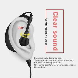 Earpiece Headset (Singles) PTT for Two-Way Walkie Talkie Radios, Transceivers. Brand New Products.