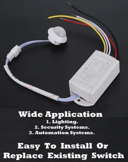Infrared PIR Body Motion Sensor Switch Module Automatic Light Lamp Control Switch Motion Sensor. NEW