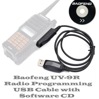 USB Programming Cable plus CD For Two-Way Walkie Talkie Ham Radios, Transceivers. Brand New Items.