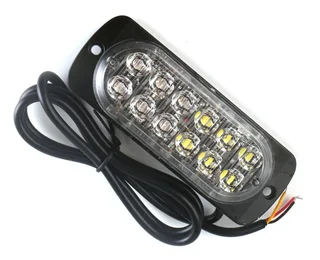 Green LED Strobe Flash Cluster Grille Bumper Side Marker Lights Double Row 12V/24V. Brand New Units.