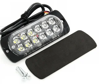 Green LED Strobe Flash Cluster Grille Bumper Side Marker Lights Double Row 12V/24V. Brand New Units.