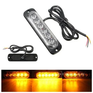 Orange Amber Yellow LED Flash Cluster Strobe Bumper Grille Lights 12V / 24V. Brand New Products.