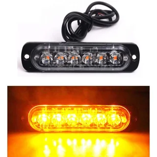 Orange Amber Yellow LED Flash Cluster Strobe Bumper Grille Lights 12V / 24V. Brand New Products.