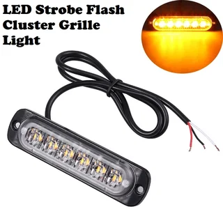 Orange Amber Yellow LED Flash Cluster Strobe Bumper Grille Lights 12V / 24V. Brand New Products.