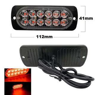 Red LED Strobe Flash Cluster Grille Bumper Side Marker Lights Double Row 12V/24V. Brand New Products