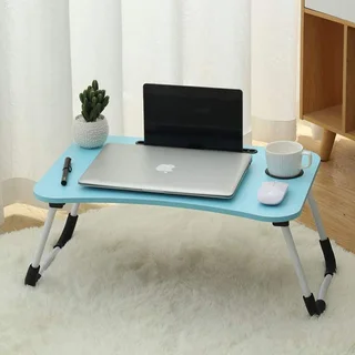 Laptop Table Stand. Large Ergonomic Design Foldable, Portable, Durable and Storage Drawer. Brand New