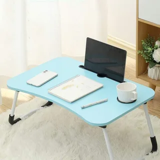 Laptop Table Stand. Large Ergonomic Design Foldable, Portable, Durable and Storage Drawer. Brand New