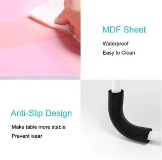 Laptop Table Stand. Large Ergonomic Design Foldable, Portable, Durable and Storage Drawer. Brand New