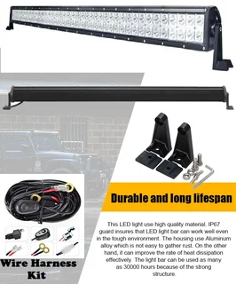 LED Light Bar: 240W 10~32V Hi-Power LED Auto Light Bar Plus Wire Harness Kit. Brand New Products.
