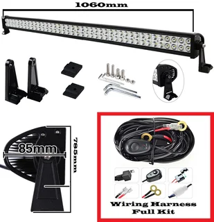 LED Light Bar: 240W 10~32V Hi-Power LED Auto Light Bar Plus Wire Harness Kit. Brand New Products.