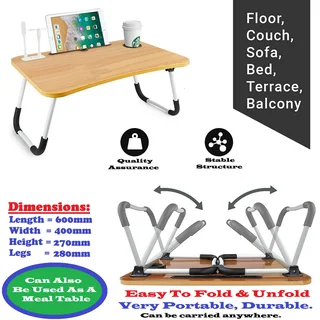 Laptop Table Stand with USB  Ports plus MORE. Large Ergonomic Design Foldable, Durable. NEW Products