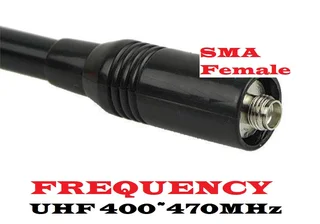 SMA-F Female UHF Band Telescopic Antenna for Baofeng Walkie Talkies, Ham Radios, Transceivers. NEW