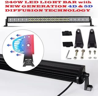 240W 4D and 5D NEW GENERATION LED Light Bar LED Auto Work Spot Search Light Bar. Brand New Products.