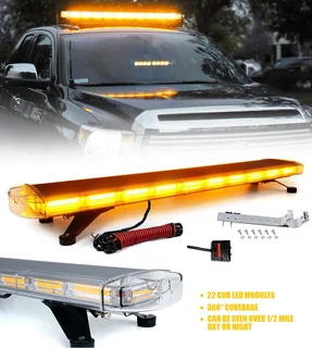 LED Strobe Flash Lights in Orange Yellow Amber for Vehicle Roof Tops. Brand New Products.