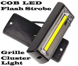 Cool White COB LED Flash Strobe Grille Bumper Running Board Cluster Lights 12V. Brand New Products.